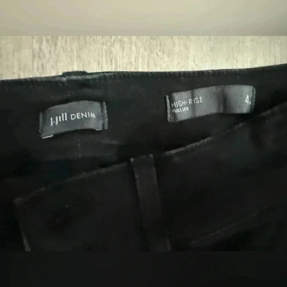 NWT J JILL High Rise Pants Black Size 4 Full Leg - Picture 8 of 11